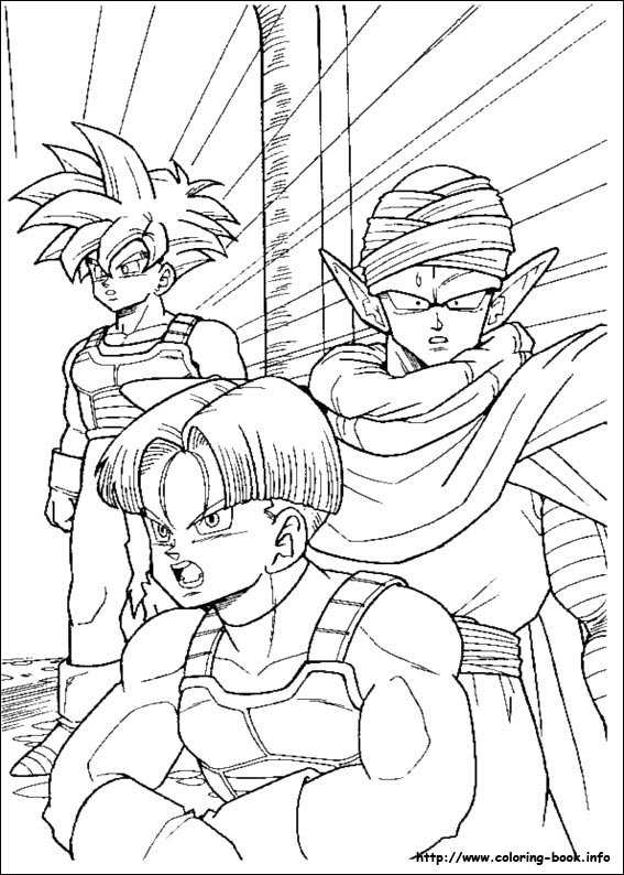 Dragon Ball Z coloring picture